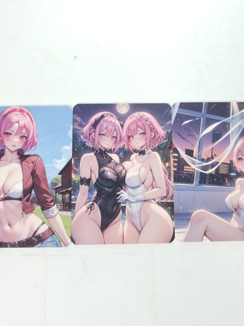 Pink Hair Sakura March 7th Anime Waifu Art Oversized Board A6 Lot of 3